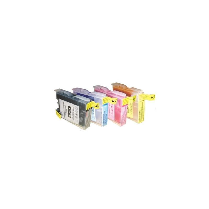 Pack 4 compatible cartridges LC-970 - LC-1000