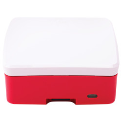 Raspberry Pi 4 Model B Official Case, Plastic, Red/White