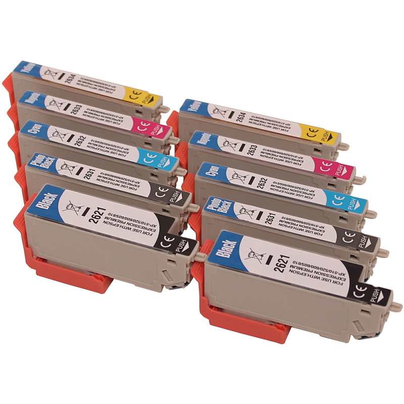 Pack of 5 compatible 26 XL cartridges
