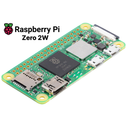 Raspberry Pi Zero 2W, BCM2710A1, Arm Cortex-A53, RAM 512Mo, MicroSD, Wifi, HDMI, 1x USB 2.0