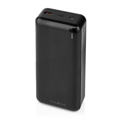 Nedis Externe Powerbank - 32000 mAh, 2 uitgangen USB-C/USB-A, PD 65W