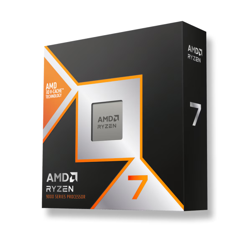Processeur AMD Ryzen 7 9800X3D - 8 Cœurs, Socket AM5, Cache 3D V-Cache