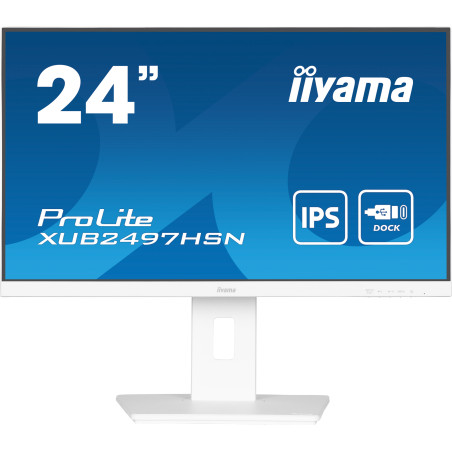 iiyama ProLite XUB2497HSN-W2 – Moniteur 23,8" IPS Full HD 100 Hz avec USB-C iiyama ProLite XUB2497HSN-W2 – Moniteur 23,8" IPS Full HD 100 Hz avec USB-C
