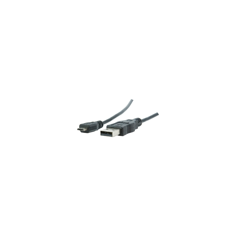 Câble USB 2.0 A mâle - micro B mâle noir 1.80 m