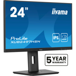 iiyama ProLite XUB2497HSN-B2 – 23.8" IPS Full HD Monitor 100 Hz with USB-C