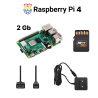 Kit Raspberry Pi Essential - Raspberry Pi 4 Model B 2 Go, Officiële Voeding, Micro SD 32 Gb, HDMI Kabels