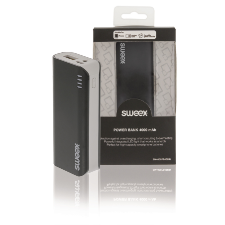 Sweex Portable Power Bank 4000 mAh USB Black