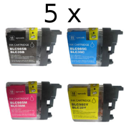 5 Pack 4 compatible cartridges LC-985