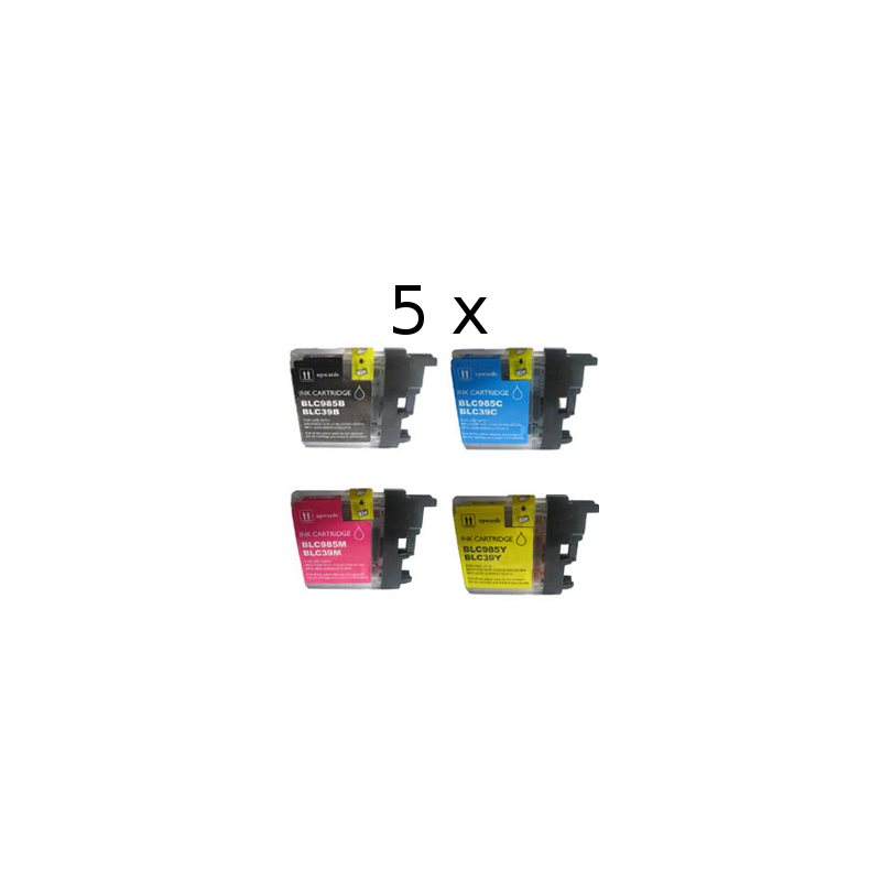 5 Pack 4 compatibele inktpatronen LC-985