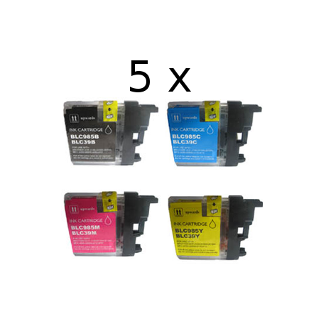 5 Pack 4 compatibele inktpatronen LC-985