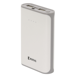 König Portable Power Bank 15000 mAh USB White