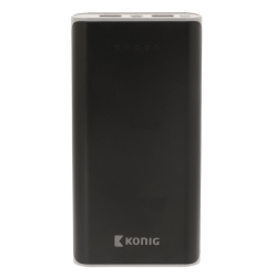 König Portable Power Bank 20000 mAh USB Black
