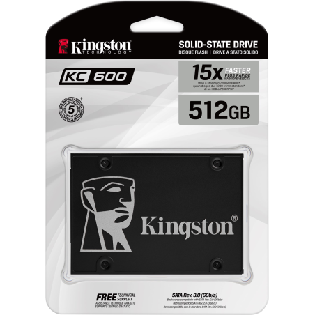 Kingston SSD KC600 512 Gb SATA 2,5"
