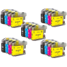 5 Pack 4 compatible cartridges LC-223