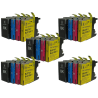 5 Pack 4 compatible cartridges LC-1280