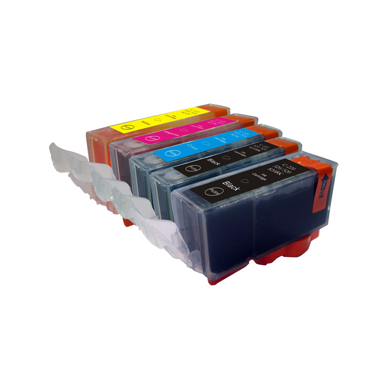 Pack 5 Compatible cartridges PGI-520 + CLI-521