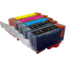 Pack 5 Compatible cartridges PGI-520 + CLI-521