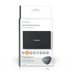 Hard Disk Enclosure 2.5 SATA III 6 Gb/s USB 3.2 Gen1 Type-A Aluminium / Plastic