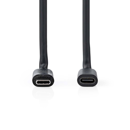 USB-Kabel USB 3.2 Gen 1 - USB-C™ Male - USB-C™ Female - 5 Gbps - Vernikkeld - 2.00 m - Zwart