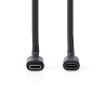 USB Cable USB 3.2 Gen 1 - USB-C™ Male - USB-C™ Female - 60 W - 5 Gbps - Nickel Plated - 2.00 m - Black