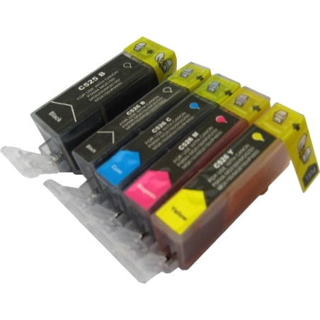 Pack 5 compatible cartridge PGI-525 + CLI-526