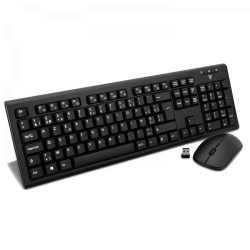 V7 Wireless Keyboard and Mouse Combo - Black - BE
