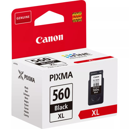 Cartouche d'encre noire à haut rendement Canon PG-560XL